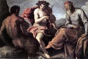 PALMA GIOVANE Apollo and Marsyas (1)a sg painting